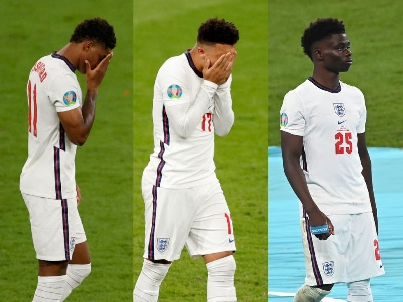 Các cầu thủ Anh bị lạm dụng phân biệt chủng tộc trực tuyến tại Euro 2020