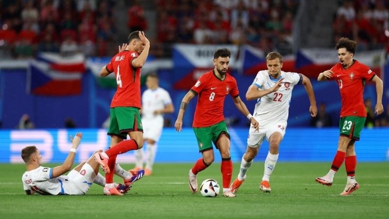 Trận đấu đầy kịch tính giữa ĐT Bồ Đào Nha và CH-Czech vào rạng sáng tại Euro 2024