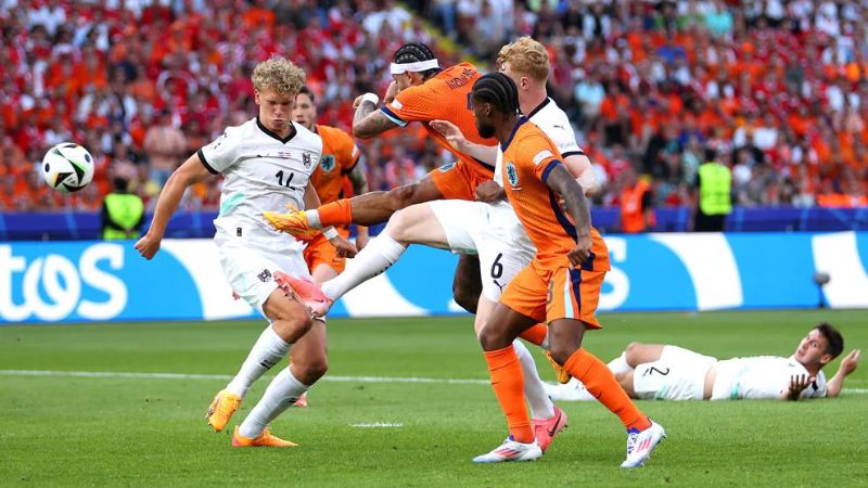 Cuộc rượt đuổi tỷ số đầy kịch tính của Áo vs Hà Lan tại mùa giải Euro 2024