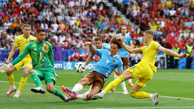 Ukraine bị loại khỏi Euro 2024 sau trận hòa 0-0 với Bỉ trong trận đấu cuối cùng của bảng E