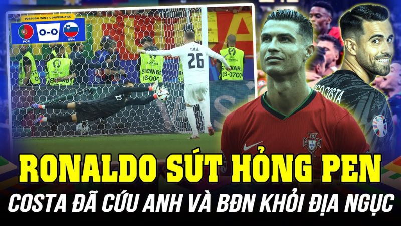 Ronaldo đá hỏng quả penalty trong hiệp phụ