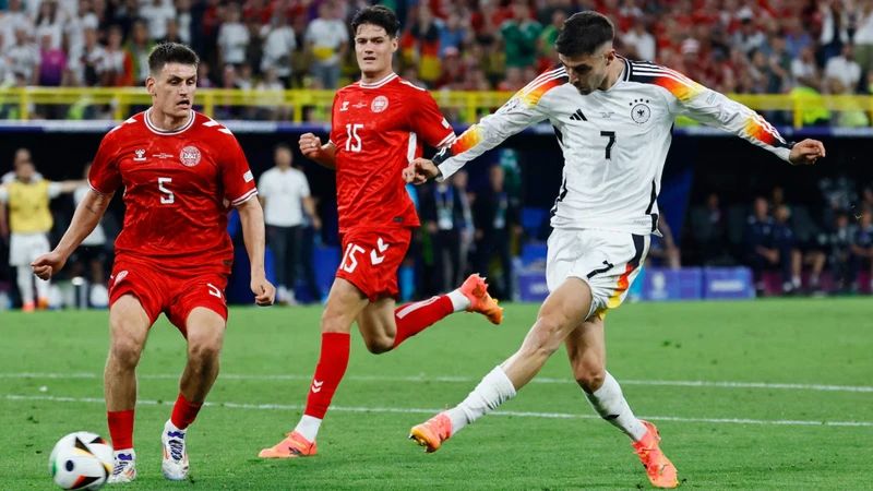 Trận đấu đầy cam go giữa Đức và Đan Mạch tại vòng 1/8 Euro 2024