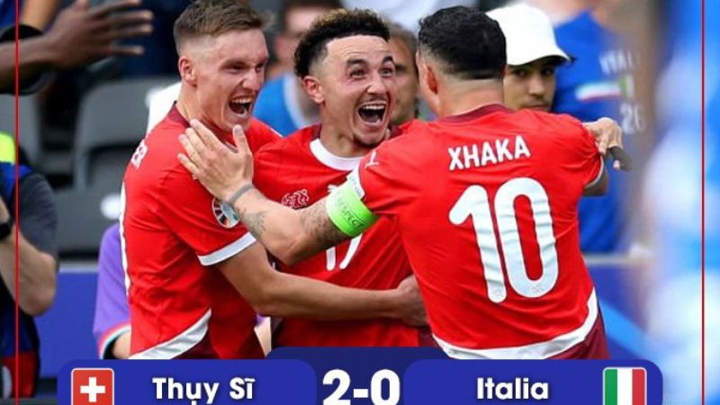 Vượt mặt đội tuyển Italia, Thuỵ Sĩ giành vé vào tứ kết Euro 2024
