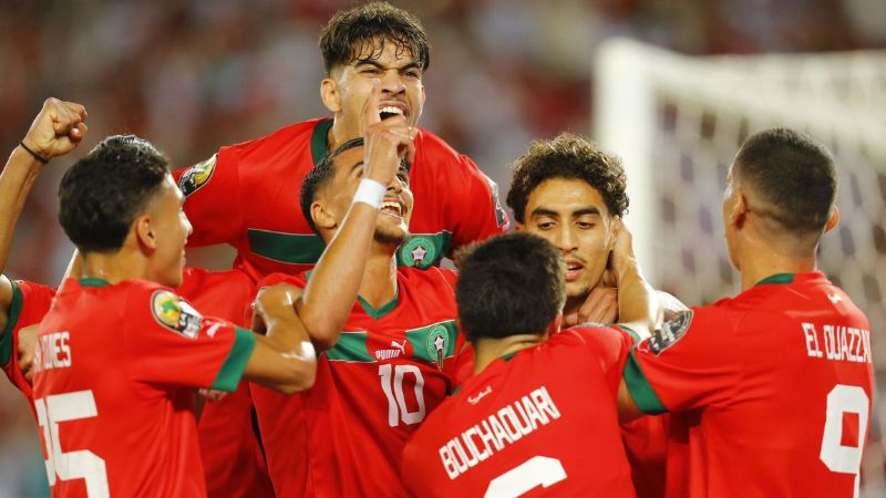 U23 Morocco thi đấu với tinh thần quyết chiện tại Olympic 2024